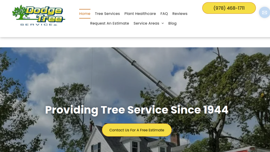 Dodge Tree Service Inc website