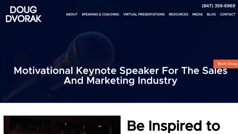Screenshot of the Dvorak Marketing Group website