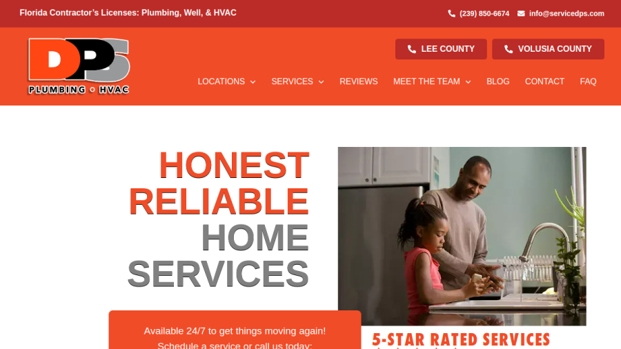 DP Services FL website