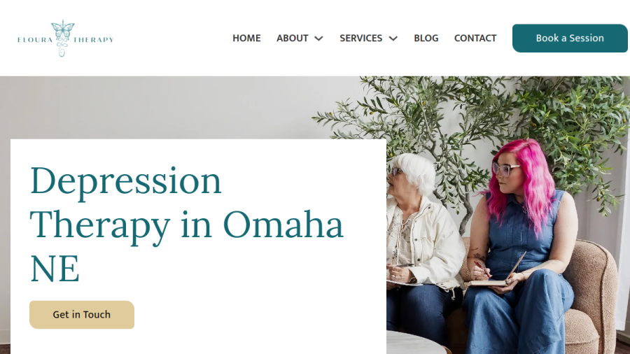 Eloura Therapy, LLC website screenshot