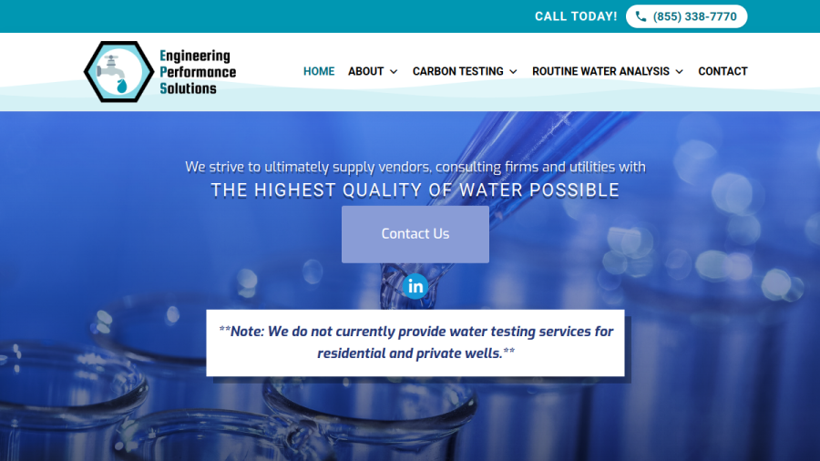 Engineering Performance Solutions website screenshot