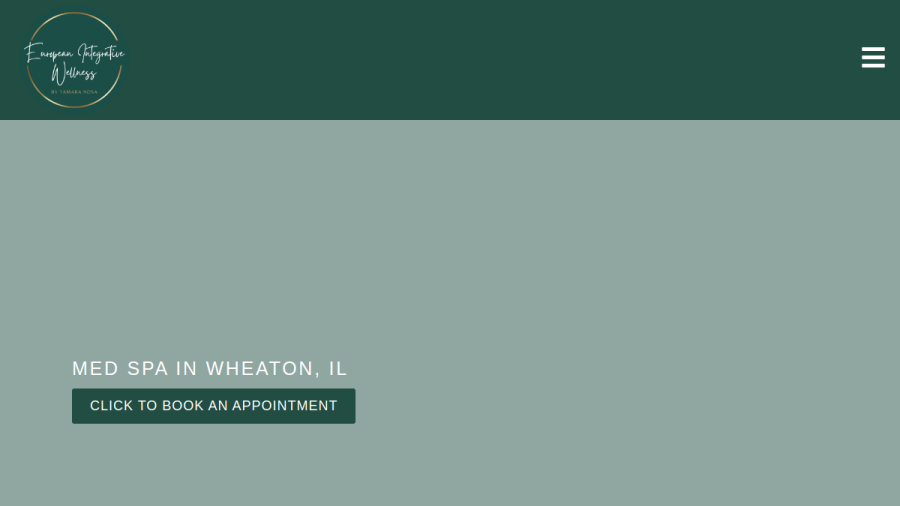 Screenshot of the European Integrative Wellness by Tamara Nosa website