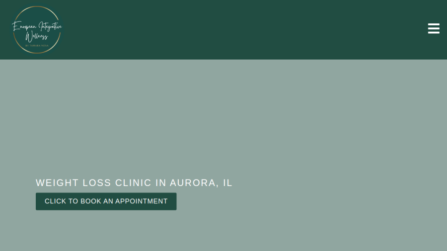 Screenshot of the European Integrative Wellness by Tamara Nosa website