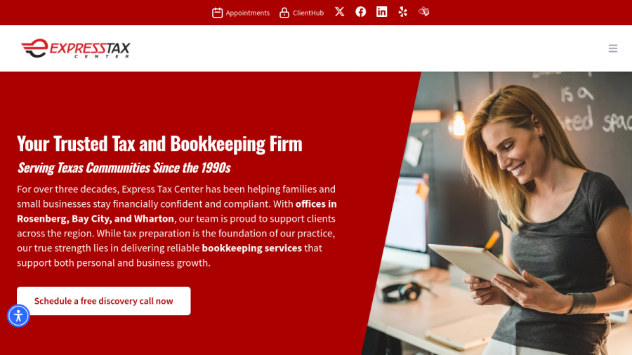 Express Tax Center website