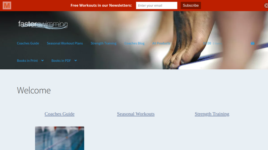 Faster Swimming website