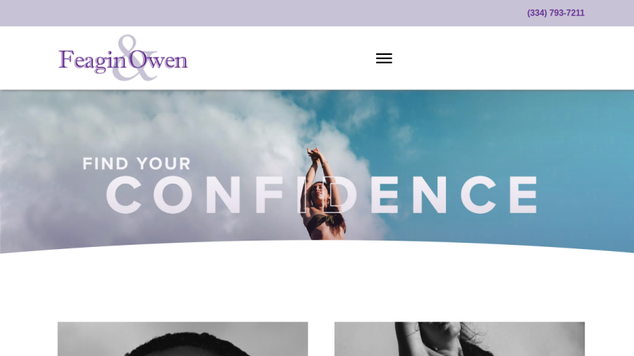 Screenshot of the Feagin and Owen Plastic Surgery Center website