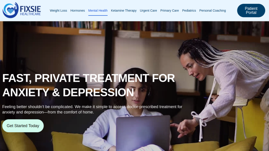 Fixsie Healthcare website screenshot