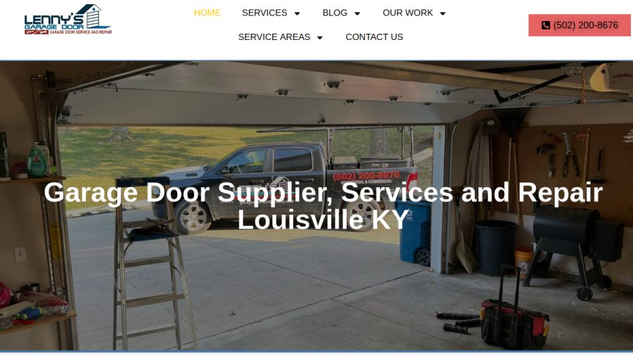 Lennys Garage Doors website