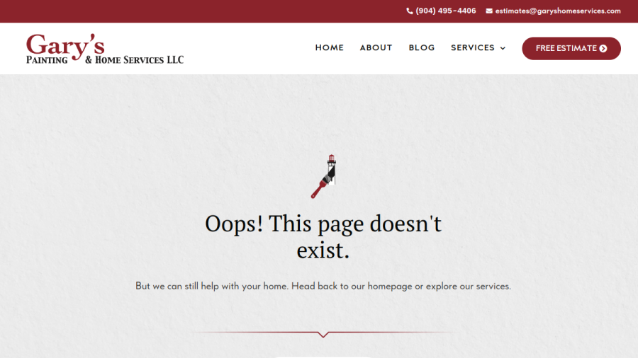 Gary's Painting & Home Services LLC website