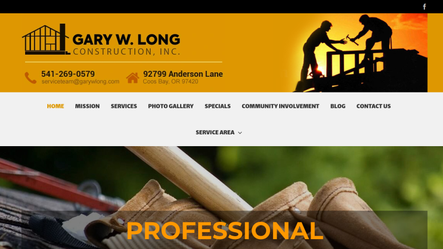 Gary W Long Construction Inc website