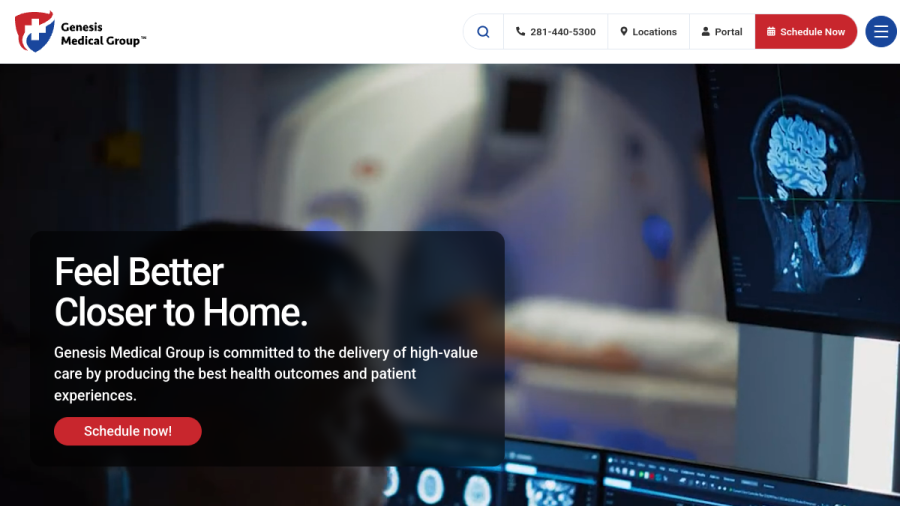 Genesis Medical Group - Live Oak website screenshot