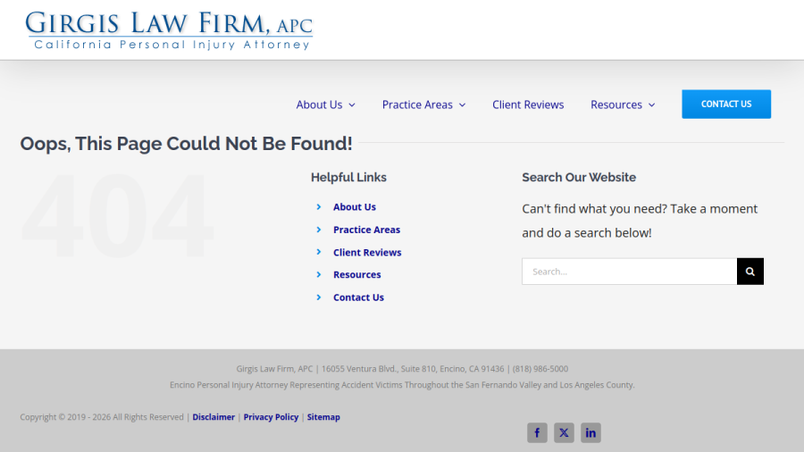Girgis Law Firm website