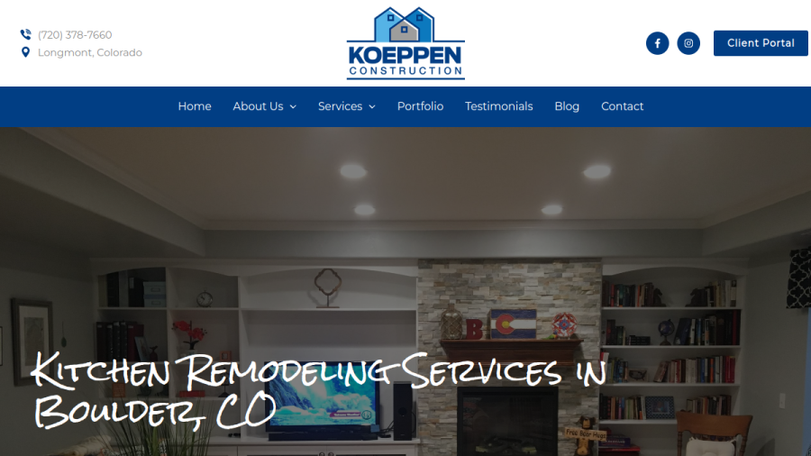 GJ Koeppen Construction LLC website