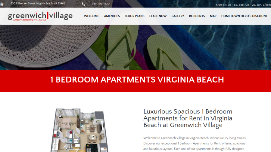Greenwich Village Apartments website