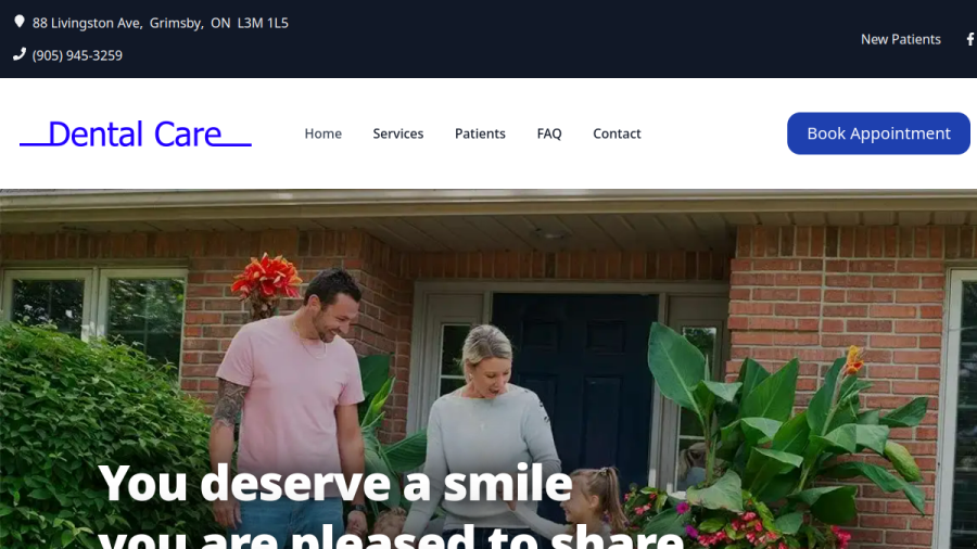 Dental Care, Dr. Charles Daly and Associates website