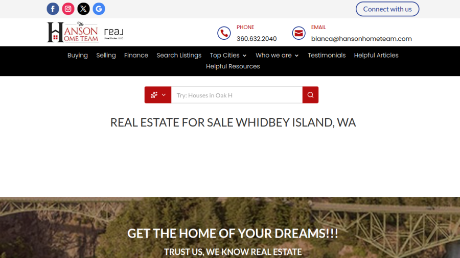 Hanson Home Team website