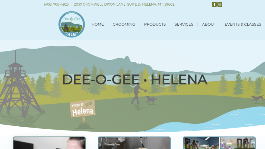 Helena Dee-O-Gee website screenshot