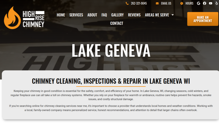 High Rise Chimney website screenshot