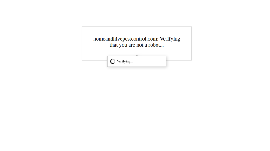 Screenshot of the Home and Hive Pest Control website