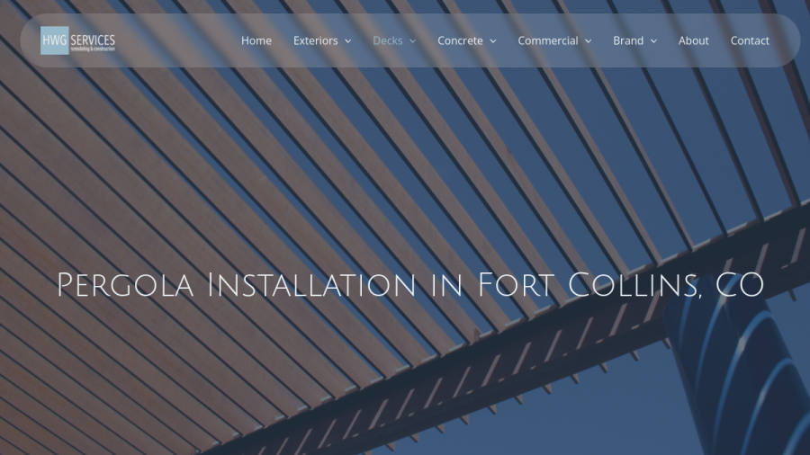HWG Exteriors website