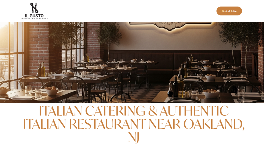 Screenshot of the Il Gusto website