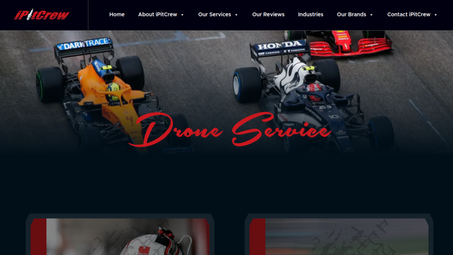 Screenshot of iPitCrew website