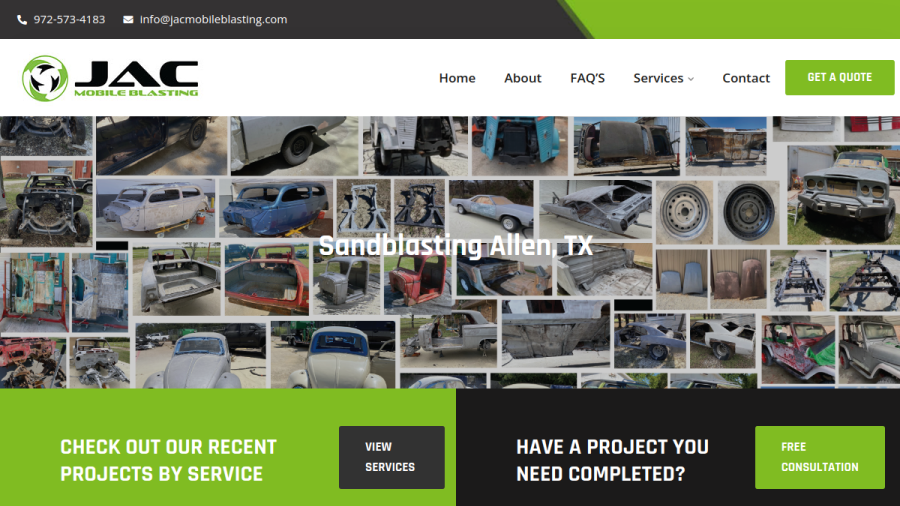 JAC Mobile Blasting LLC website