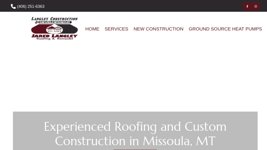 Jared Langley Enterprises, Inc. website screenshot