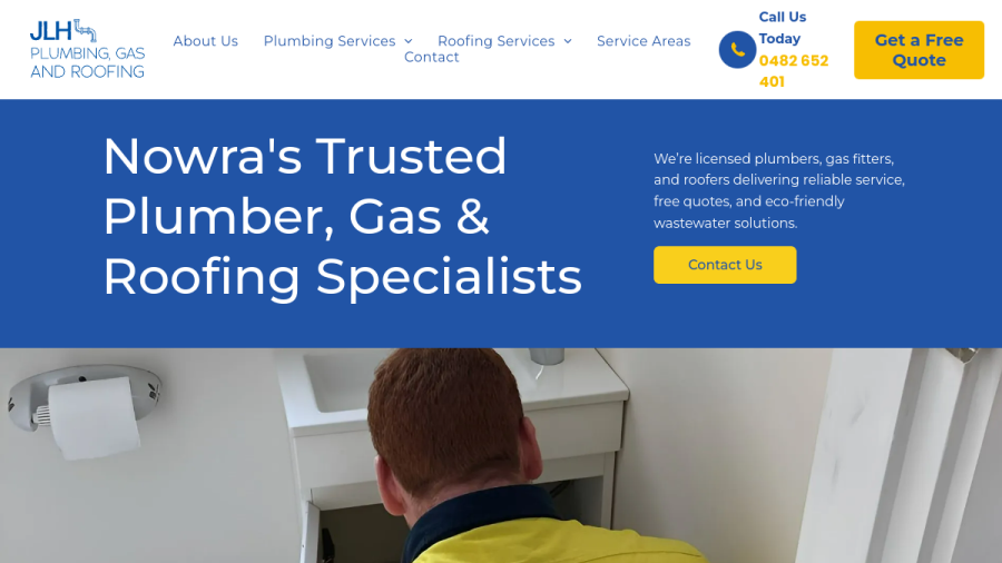 JLH Plumbing & Gas website