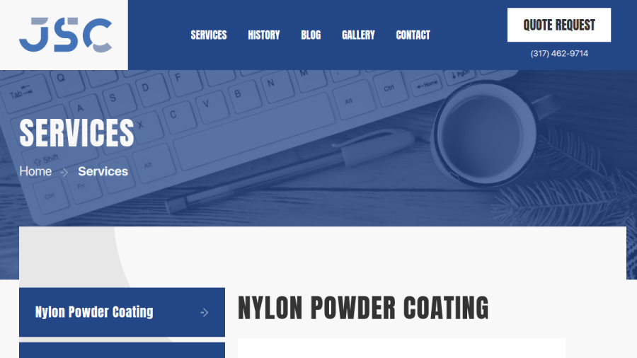 Job Shop Coatings website