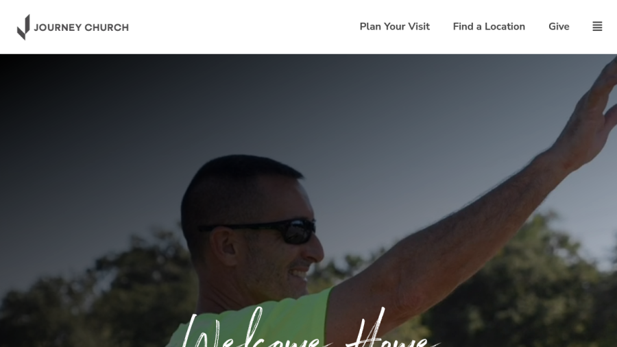 Screenshot of the Journey Church website