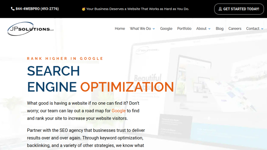 JP Solutions, LLC website