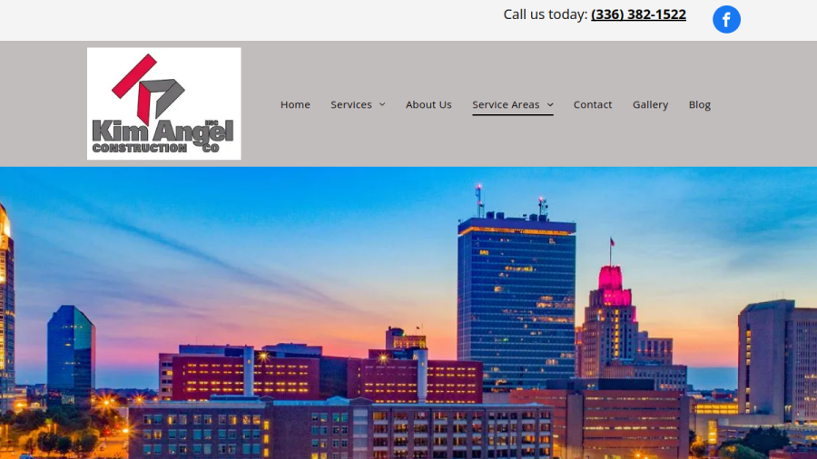 Angel Construction website