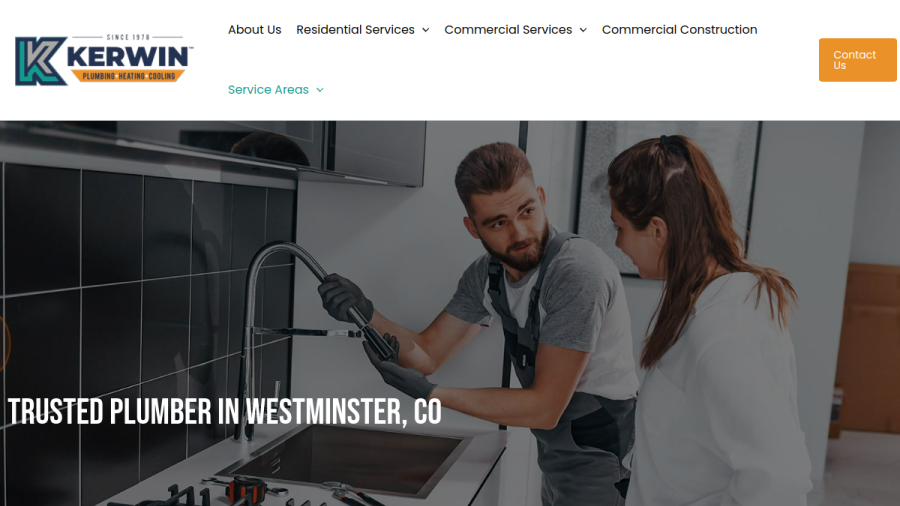 Kerwin Plumbing & Heating website