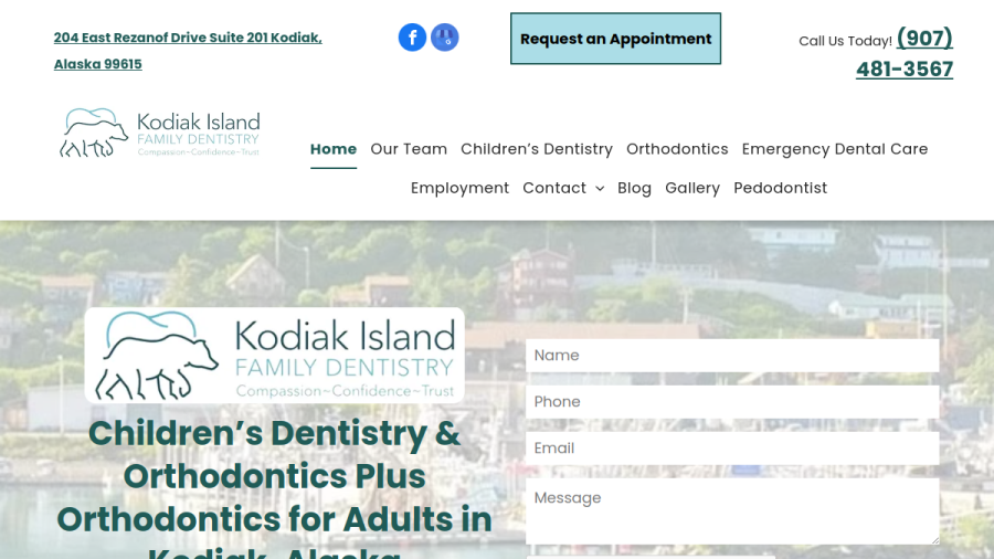 Kodiak Island Family Dentistry website