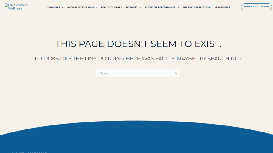 Lake Avenue Wellness website