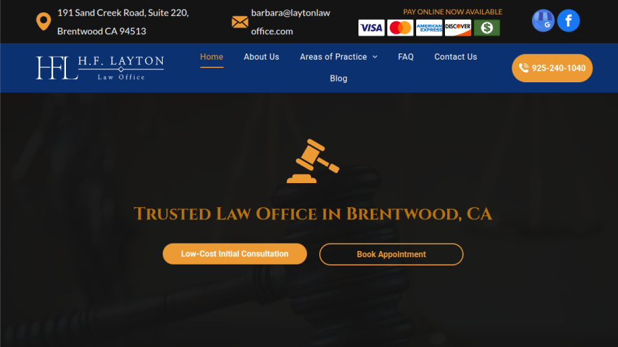 H. F. Layton Law Office website