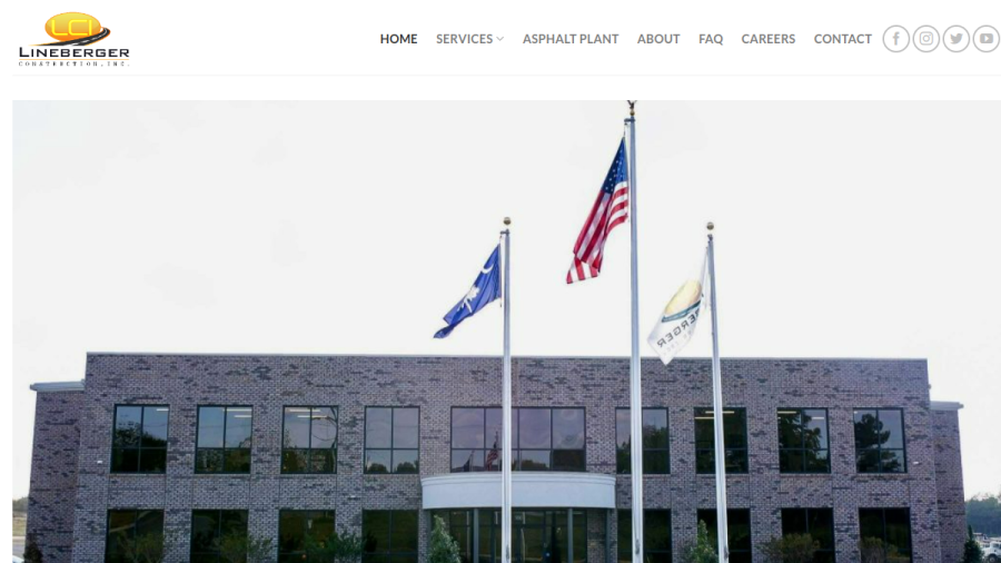 Lci Lineberger Construction website