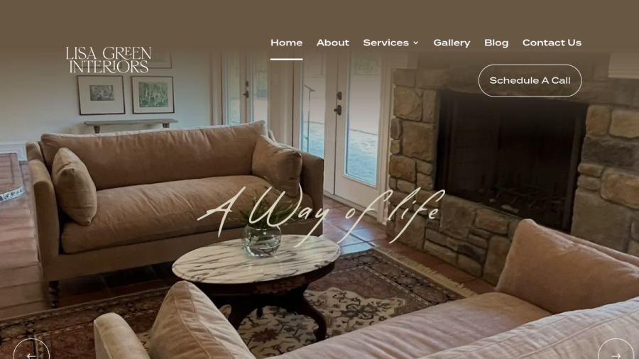 Lisa Green Interiors website