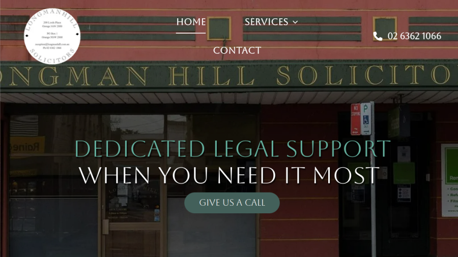 Longman Hill Solicitors website