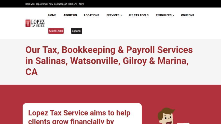 Lopez Tax Services-Corporate website