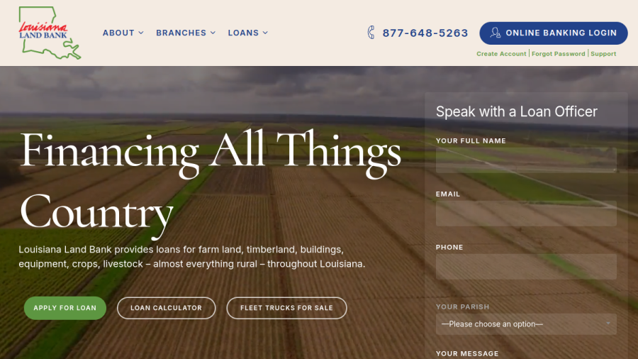 Louisiana Land Bank website