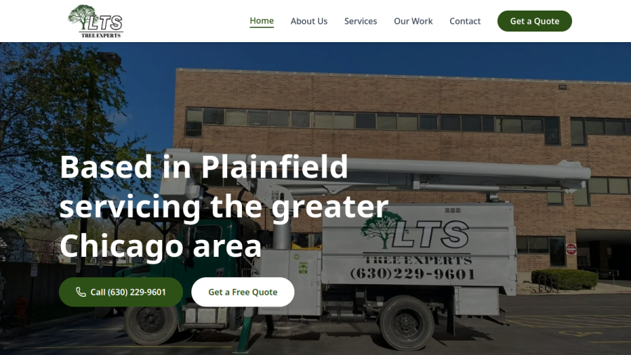 LTS Tree Experts website preview