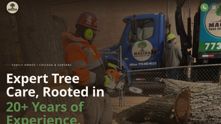 Macias Tree Service website preview