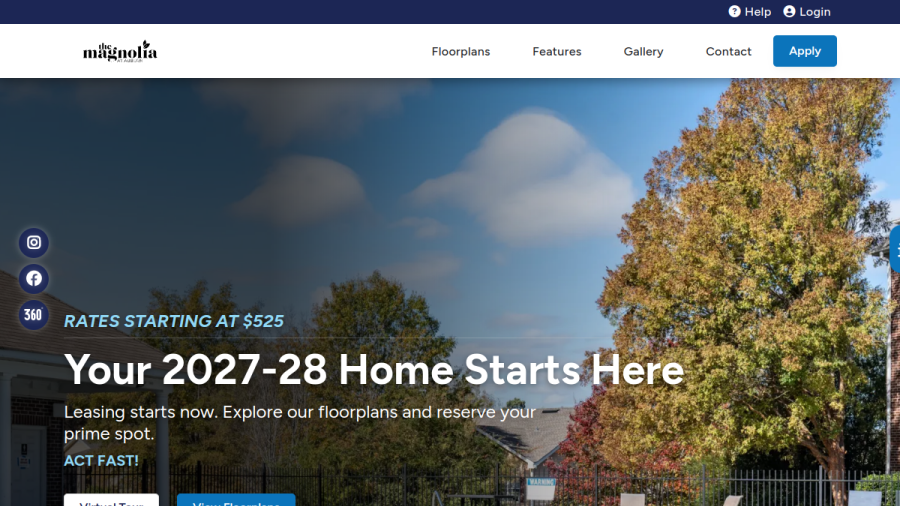 The Magnolia at Auburn website