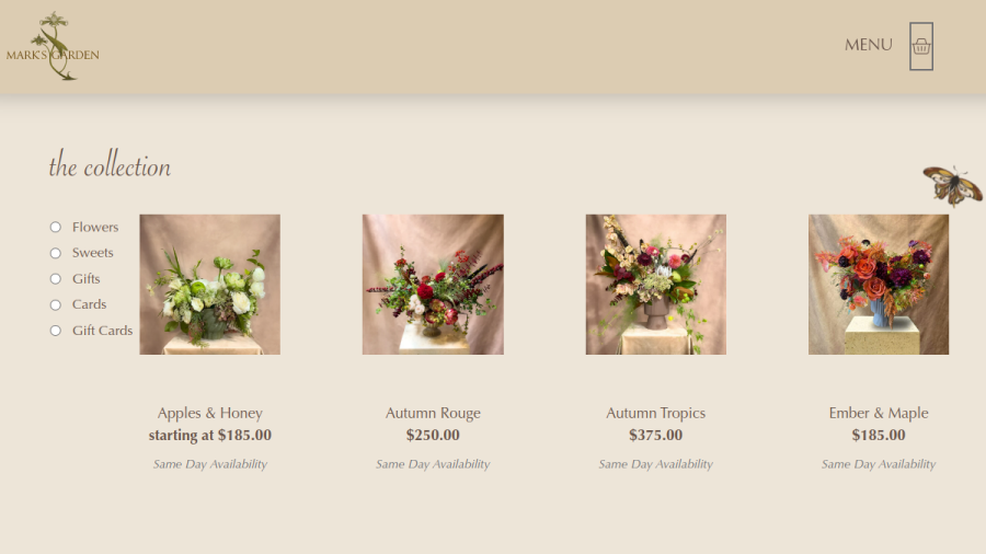 Mark's Garden website
