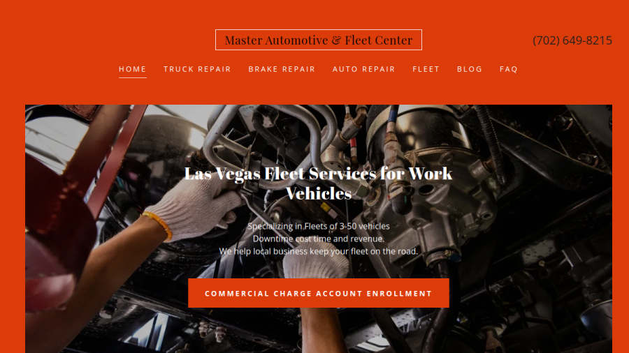 Master Automotive & Fleet Centers website