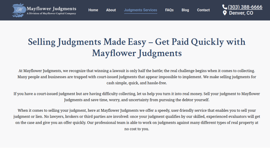 Mayflower Judgments website