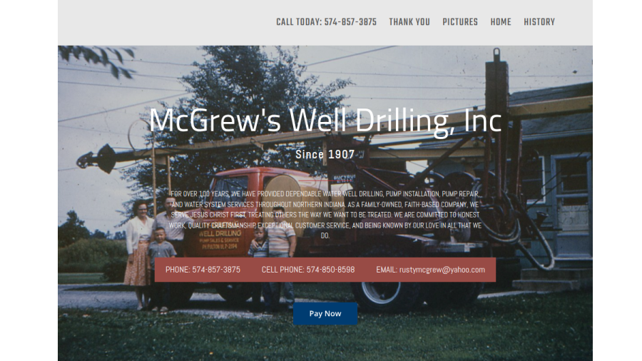 McGrew's Well Drilling, Inc website