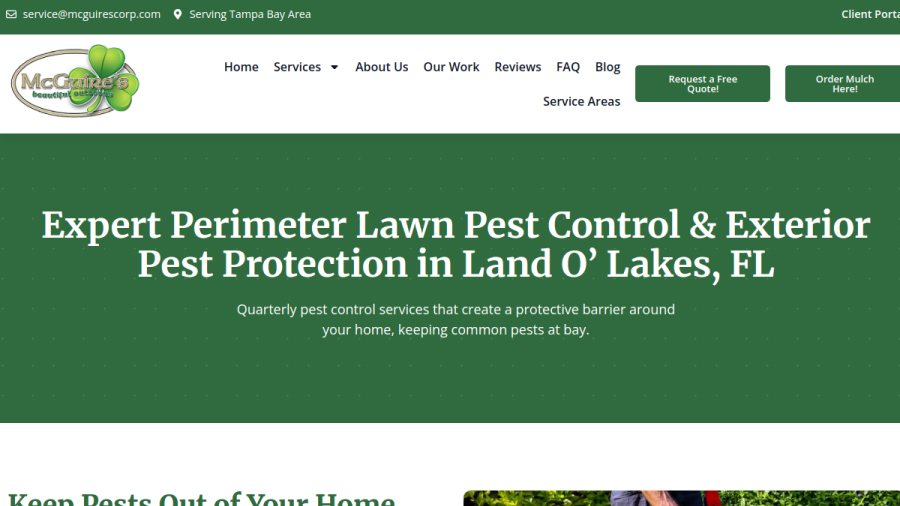 McGuire's Beautiful Outdoors Inc. website